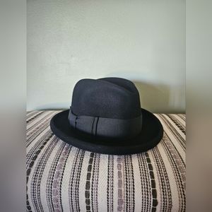 Vintage Black Barlesoni Bowler Hat